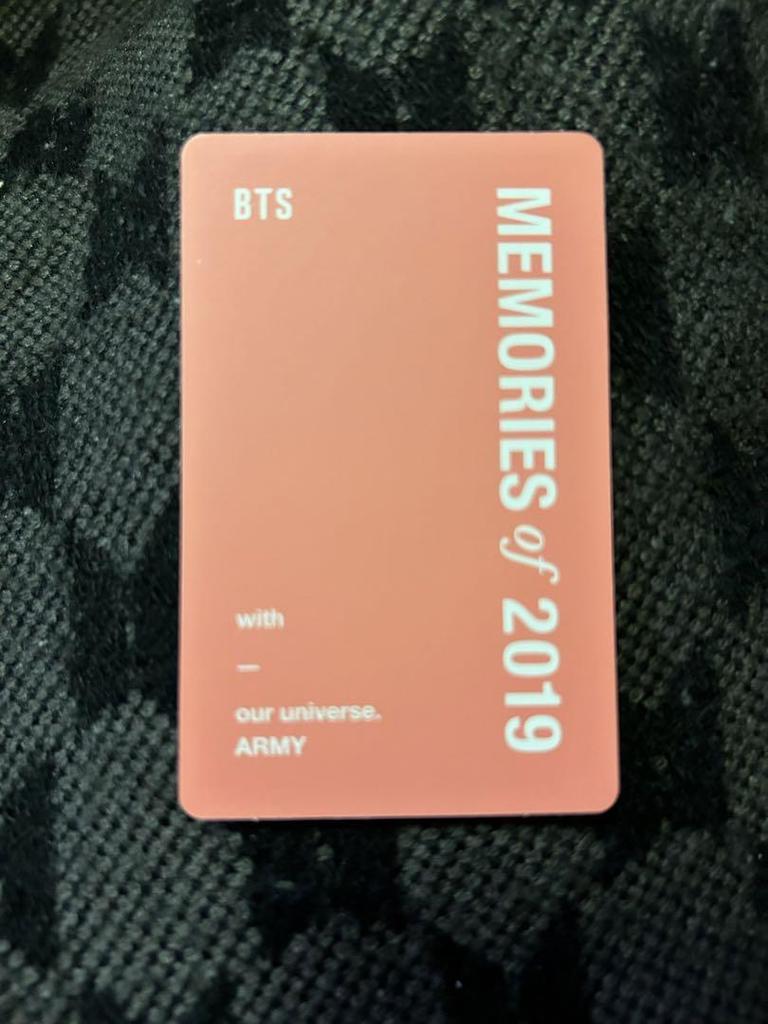 [USED] BTS Memories 2019 Jungkook trading card