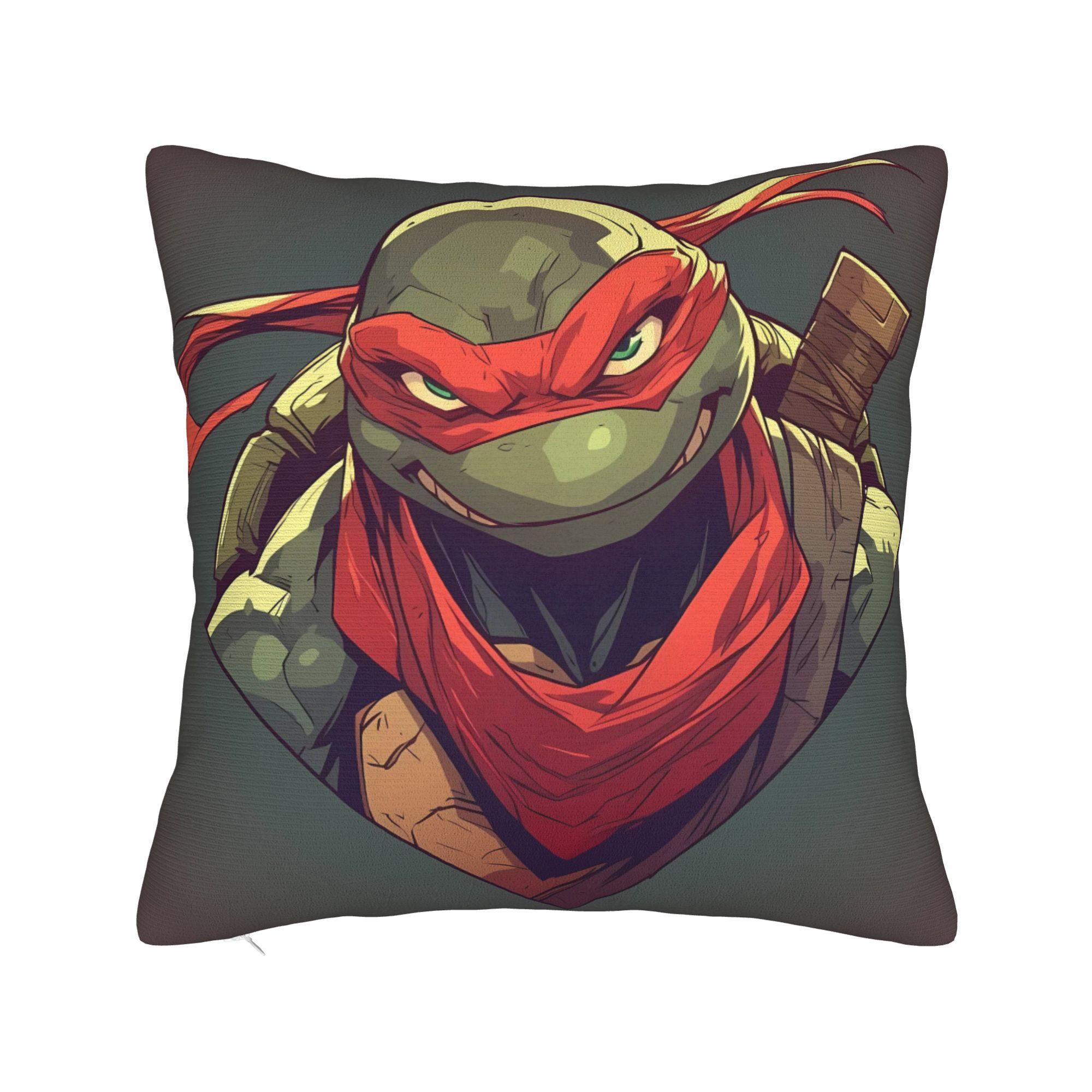 

TT-eenage M-Mutant Ninja Turtles Pillow Cover Comfy Cushion Cover Cute Funny Pillow Case For Sofa Bedroom Home Decor 20x20Inch