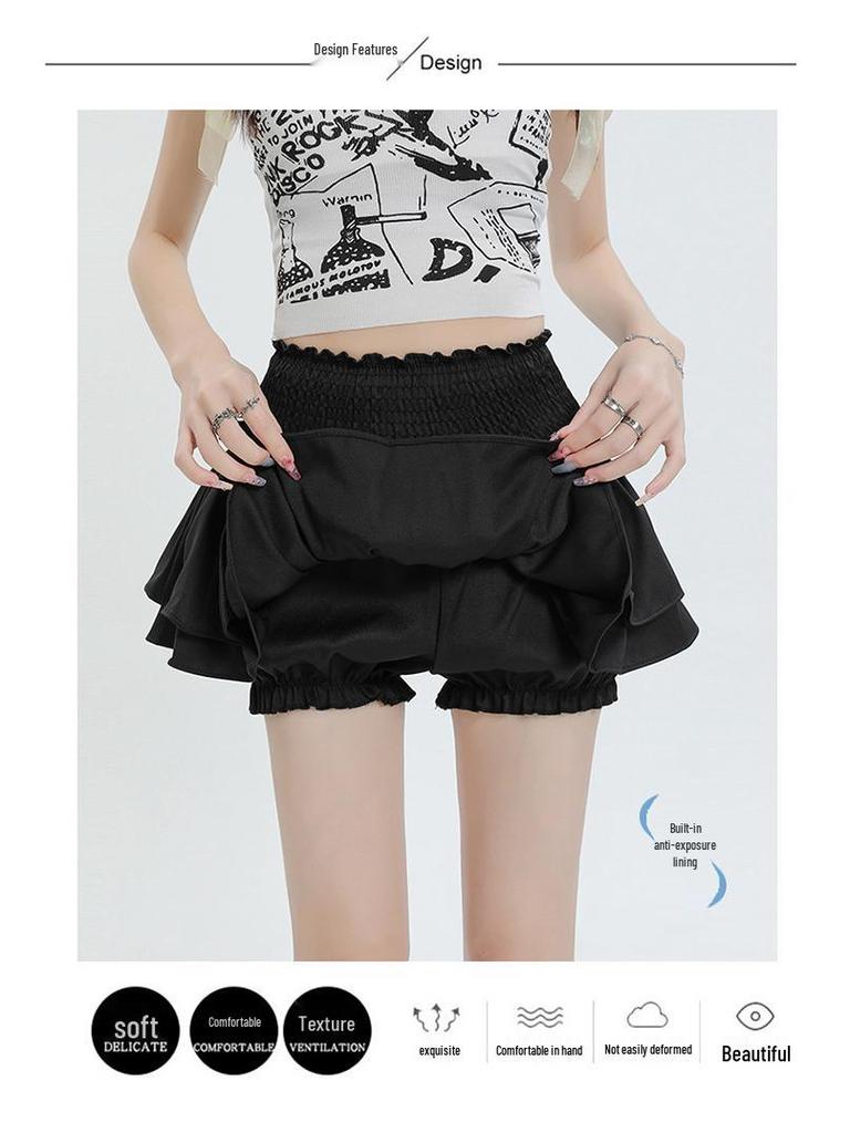 French Ballet-Inspired Summer Petite High-Waist Slimming Sweet & Spicy Cake Puffy Mini Skirt