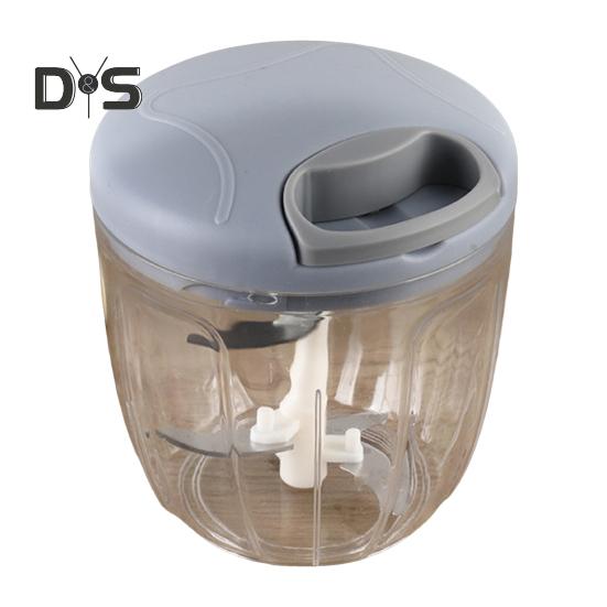 500/900ml Mini Garlic Chopper Clear Useful Spices Meat Garlic Chopper