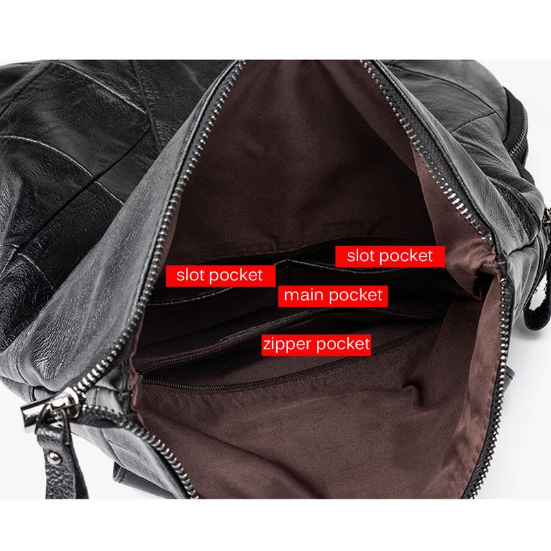 Genuine Leather Women Backpacks Diamond Quilted Daypack Fashion Lock Travelling Commuting Outdoor Backpack Soft Cowhide Backpacks