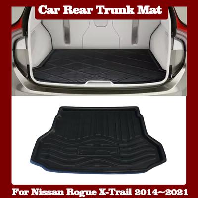 Car Rear Trunk Mat for Nissan Rogue X-Trail 2014~2021 2020 2019 2018 2017 T32 Luggage Liner Tray Waterproof Floor Pad Auto Parts