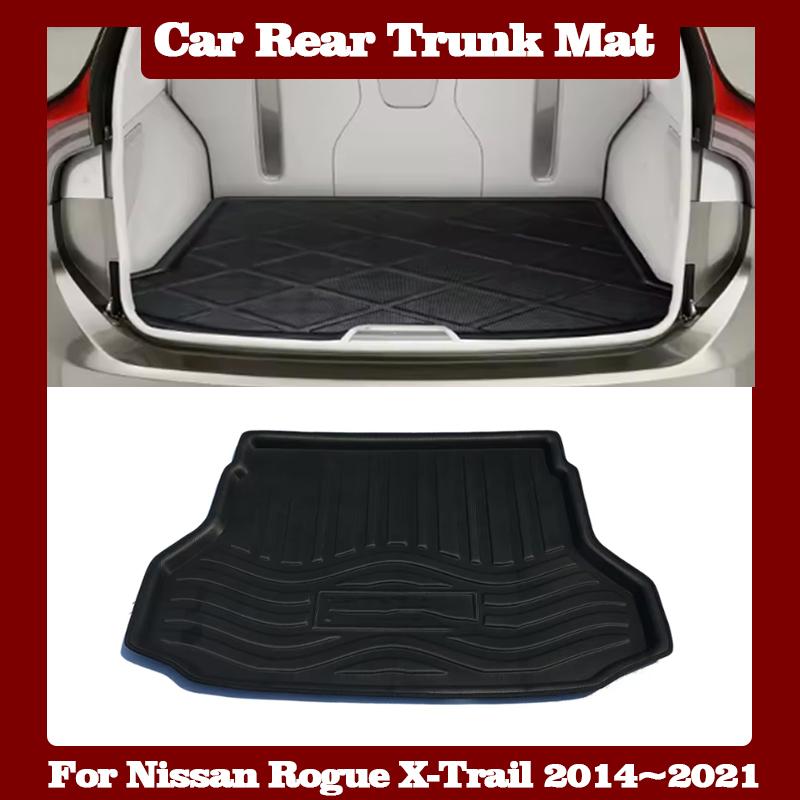 Car Rear Trunk Mat for Nissan Rogue X-Trail 2014~2021 2020 2019 2018 2017 T32 Luggage Liner Tray Waterproof Floor Pad Auto Parts
