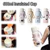 Large Capacity Cartoon Water Cups 600ml Vacuum-insulated Bottle Gifts Water Bottle Accessories