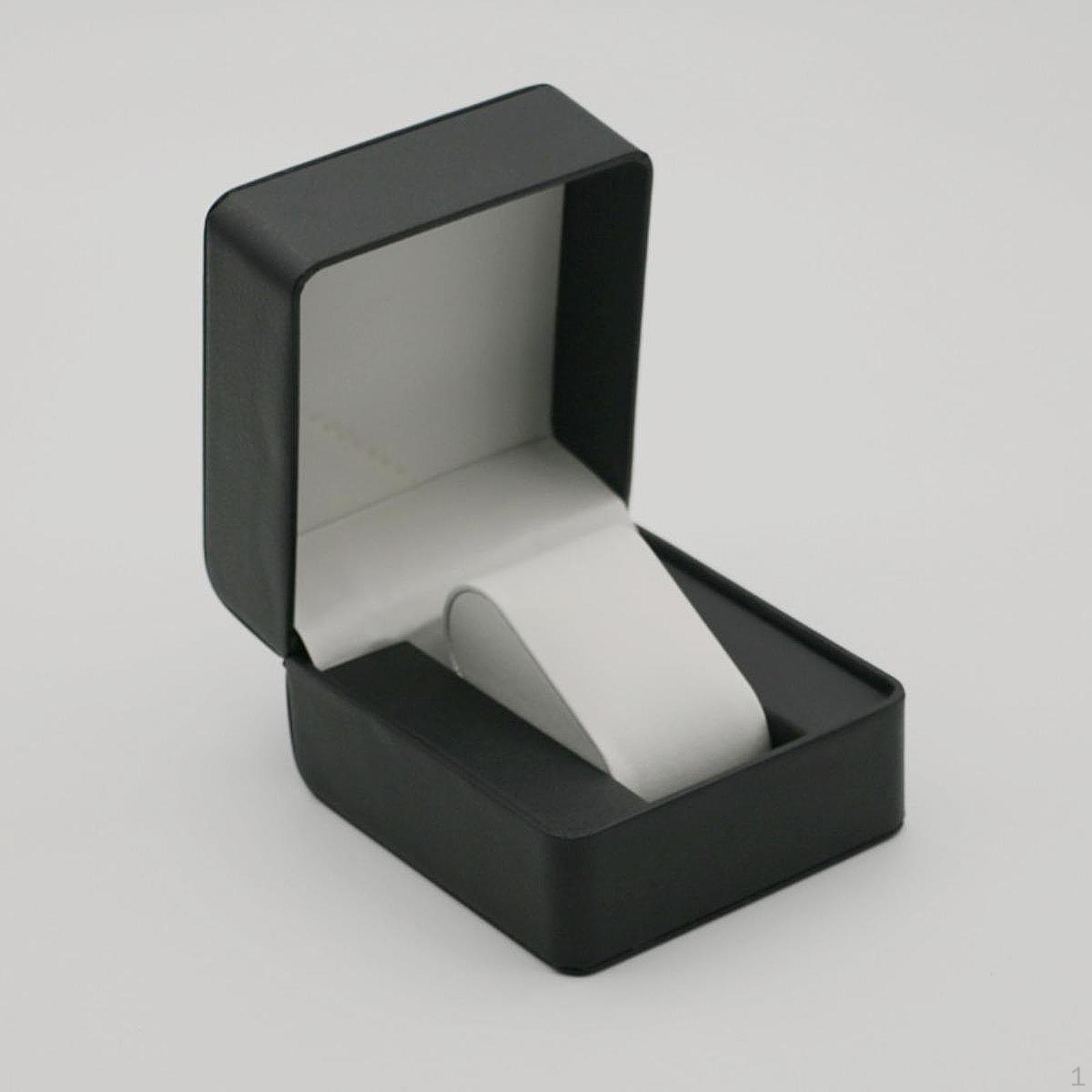 

Ящик для хранения часов для мужчин, дорожный футляр с подушкой для наручных часов чёрный