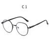 1PCS Anti Blue Light Metal Polygons Myopia Glasses Unisex Computer Eyewear for Women Men Myopic Optical Goggle