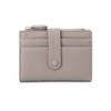 Damen Kurzportemonnaie PU-Leder Reißverschluss Münzbörse Niedlicher Bärenaufdruck Kartenhalter Kleines Zweifach-Portemonnaie Ausweisfenster Geldfach Clutch