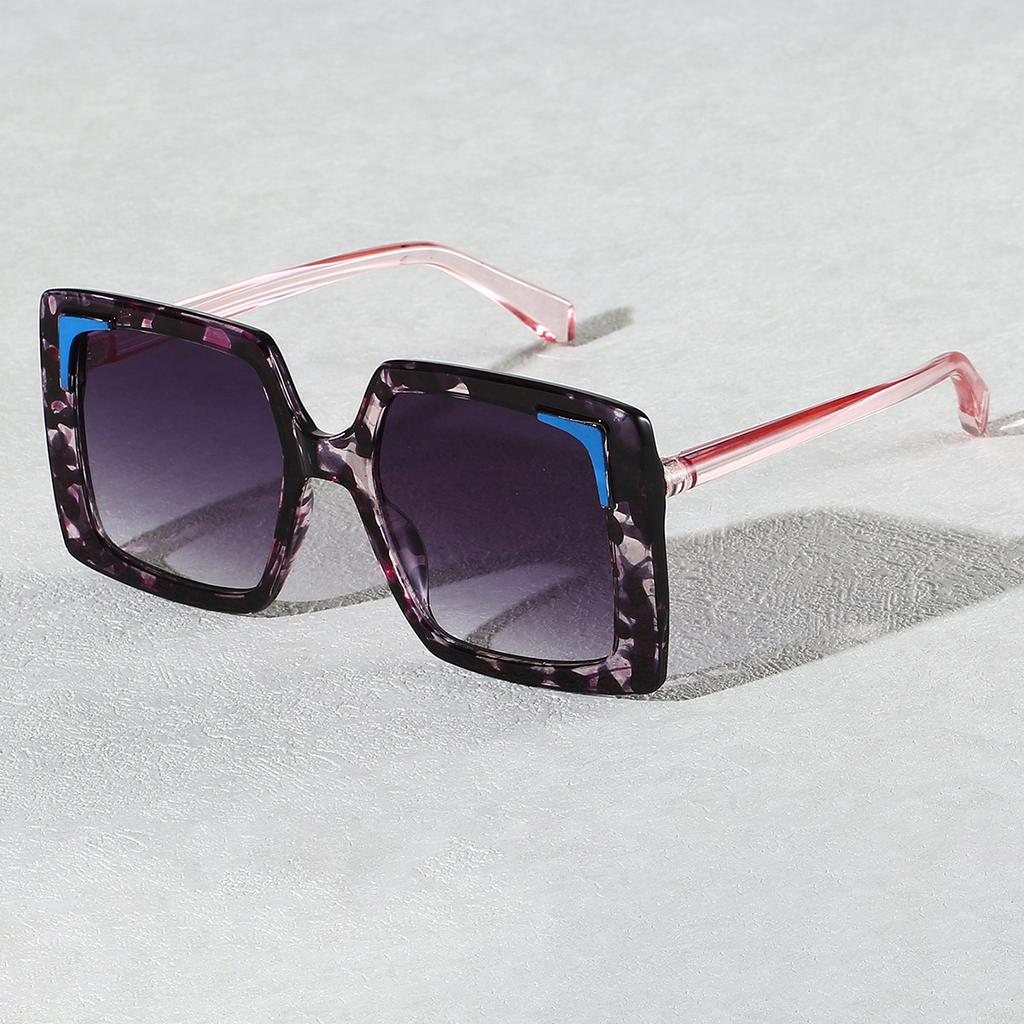 High Quality High End Designer Style Retro Edgy Punk Trendy Oversized Square Shaped Female For Both Male Sun Glasses