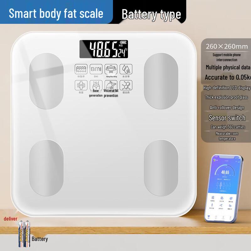 OUOETY Smart Bluetooth Body Fat Scale