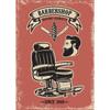 Vintage Friseursalon Poster Klassischer Friseurstuhl Werkzeuge Herrenrasur Drucke Leinwandmalerei Wandkunst Bilder Heim Wohnzimmer Dekor