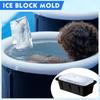 Foldable Silicone Ice Mold Non-Stick Ice Blocks Maker Efficient Large Ice Cube Mold  Tub