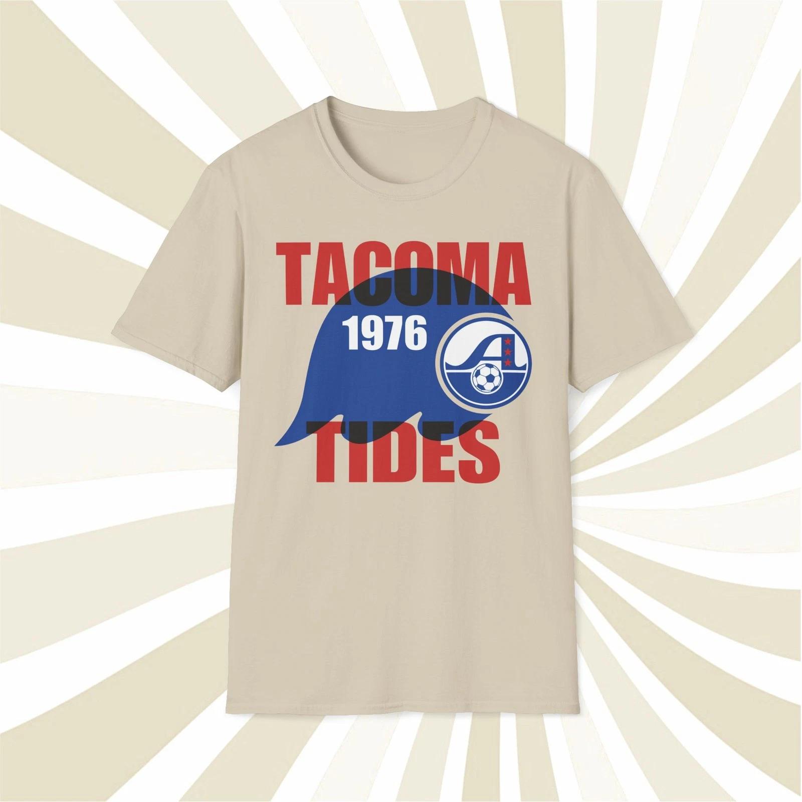 Men s and Women s T-shirts Tacoma Tides 1976 ASL Vintage Offset Printed Soccer T-Shirt L