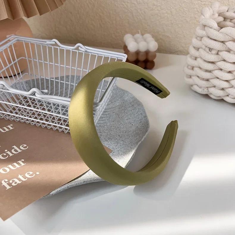 

Утолщенная широкая повязка на голову обруч для женщин винтажная мягкая эластичная повязка на голову для девочек ободок для волос головной убор модные аксессуары для волос зеленый зелёный