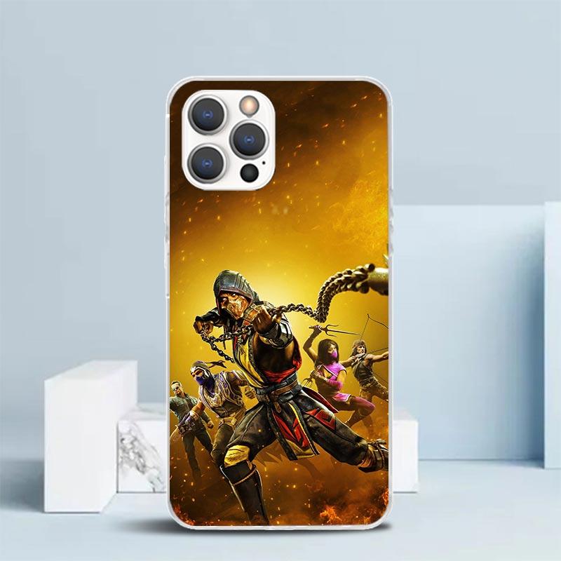 

Mortal Kombat Phone Case For IPhone 16 17 Air 16E 15 14 Plus 13 Mini 12 11 Pro Max 7 8 + SE 2020 Soft TPU Back Cover 16 15 14 13 iPhone 7(8)SE