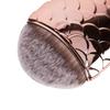 Pędzel Rybka Chubby Mermaid Brush Kolor Rose Gold Z Ciemnym Włosiem