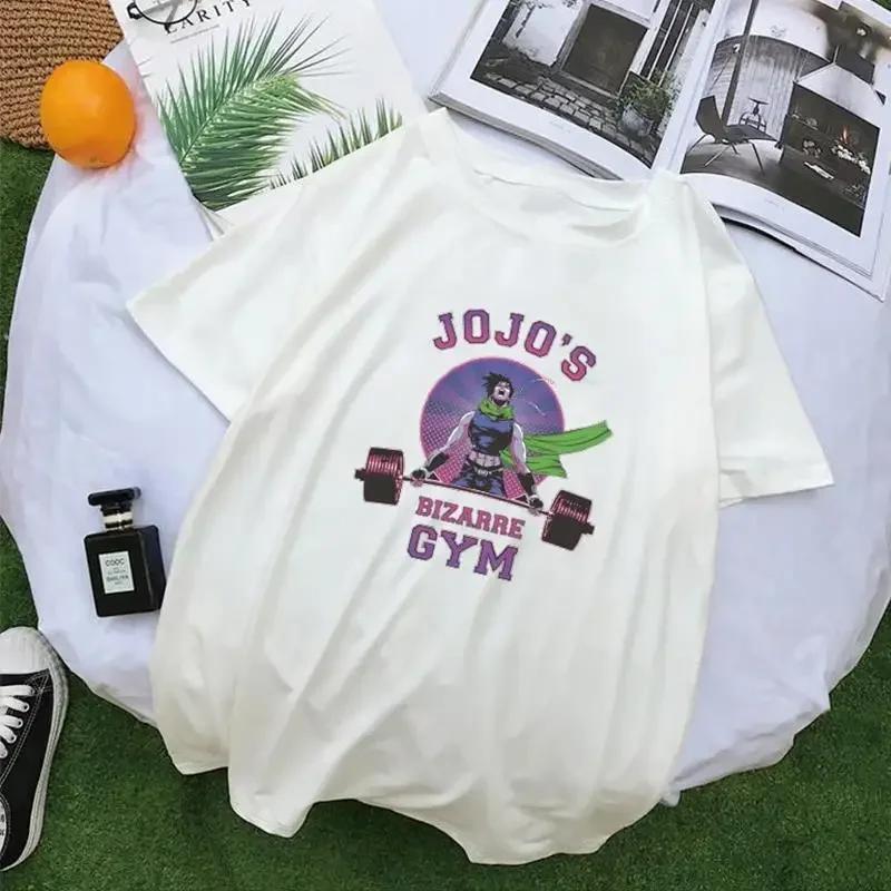 JoJo Bizarre Adventure Anime Print T Shirt Harajuku Women Casual Vintage Streetwear Short Sleeve T Shirt Unisex Graphic T Shirts