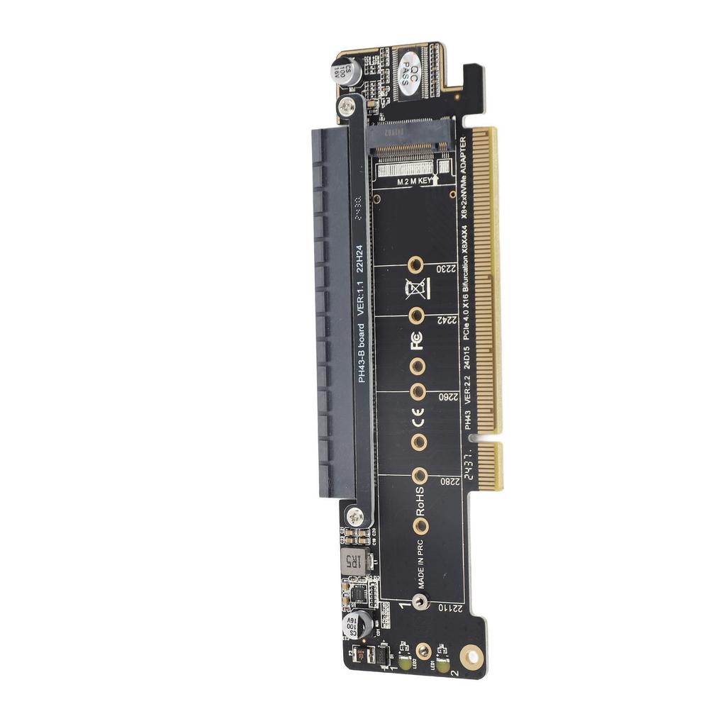 PCIE X16 Expansion Card M.2 NVMex2 Supports PCIE4.0 Pcie X16 to X8 X4 X4 Split Expansion Card