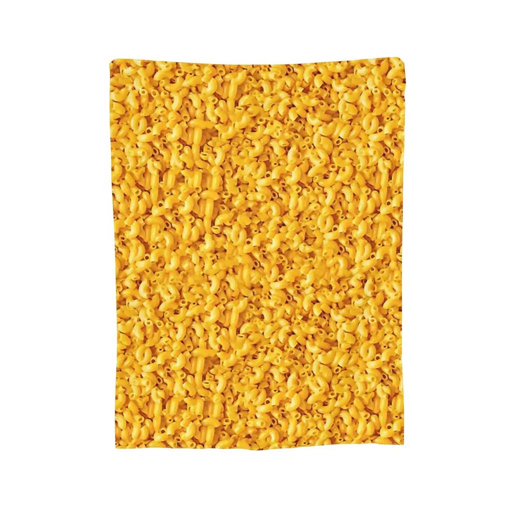 Mac And Cheese Blanket Soft Warm Flannel Throw Blanket Bedding for Bed Living Room Picnic Travel Home Sofa