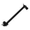 Stainless Steel Shower Arm Bracket Extension Rod for Overhead Shower Spray Adjustable Height 29x7x4cm Silver and Black