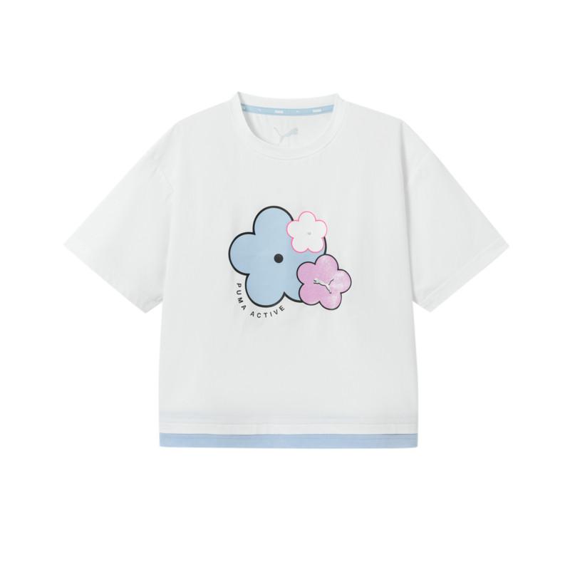 PUMA Kids Quick Dry T Shirts Crew Neck Thin 353226117004-00318 130