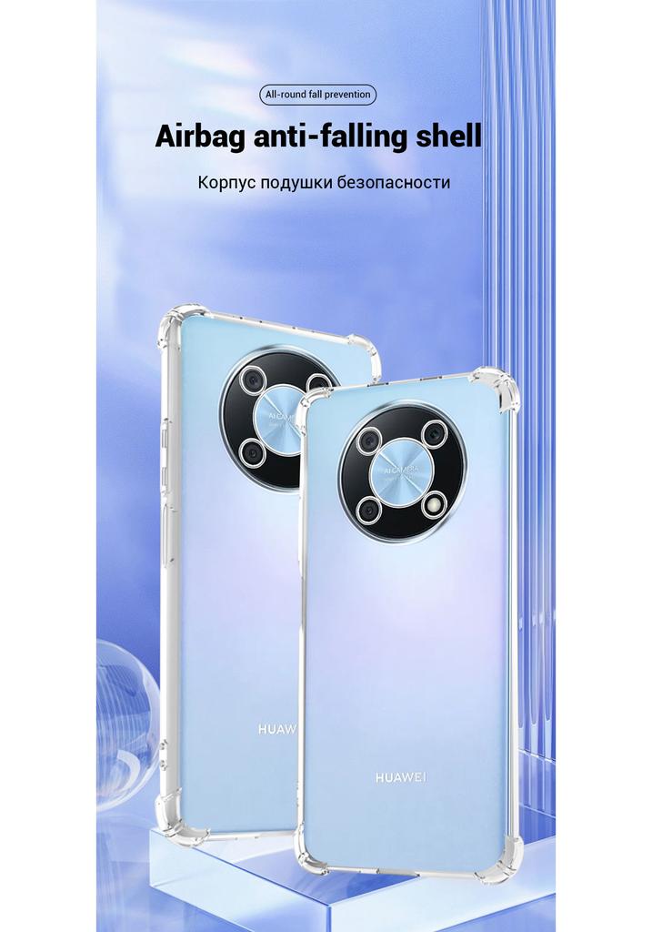 For Huawei Nova Y90 Case Silicone Soft Shockproof Transparent Cover For Nova Y90 Clear Case For Nova Y90 Y91 Y61 Y70Funda Coque