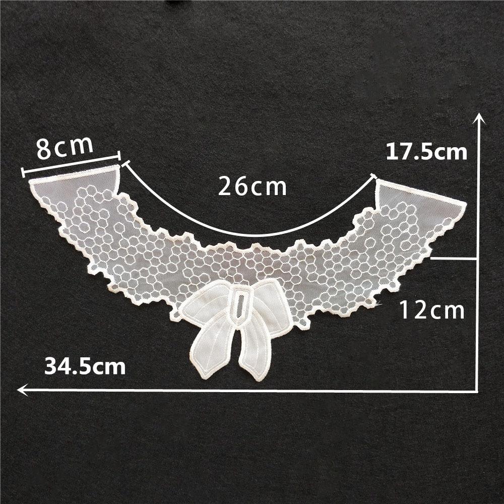 Mode Spitze Hohl Netzspitze DIY Nähen Stickerei Spitze Vorderkragen Dekoratives Bekleidungszubehör