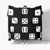 1pc Dice Flannel Print Blanket Mysterious Cool Ball Trendy Flannel Blanket Soft Warm Throw Blanket Sofa Bedrood Nap For Gift