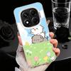 Cartoon Cute Peach Goma Shockproof Phone Case for Xiaomi Redmi Note 15 14 13 12 Pro Plus 11 11S 11T 5G Cover Anti Fall Fundas