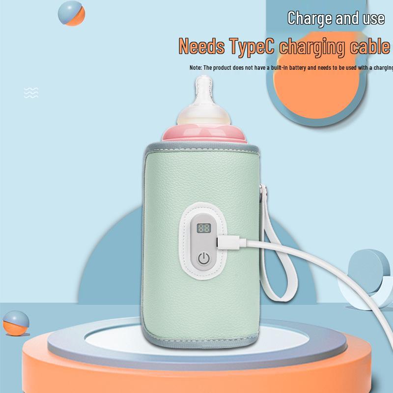 Universal Portable Baby Bottle Insulated Sleeve for Constant Temperature and Heating