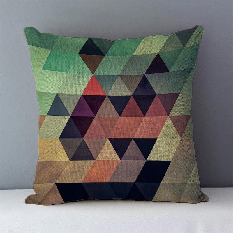 Selected Cozy Cushion Cover Home Decorative Pillow For Sofa Couch Seat Back Cushions Xcm Geometric Printed Fundas De Cojines