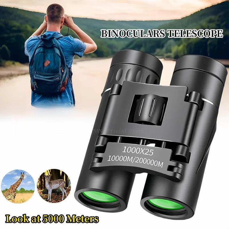 1000x25 Zoom HD Professional Powerful Binoculars Long Range Telescope Monocular Low Night Vision for Travel