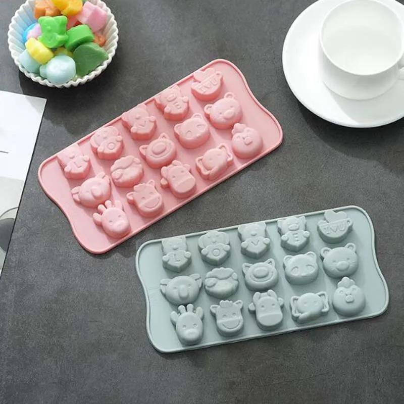 

Мультяшная силиконовая форма для льда, форма для шоколада, бытовая форма для торта, инструменты для DIY выпечки синий