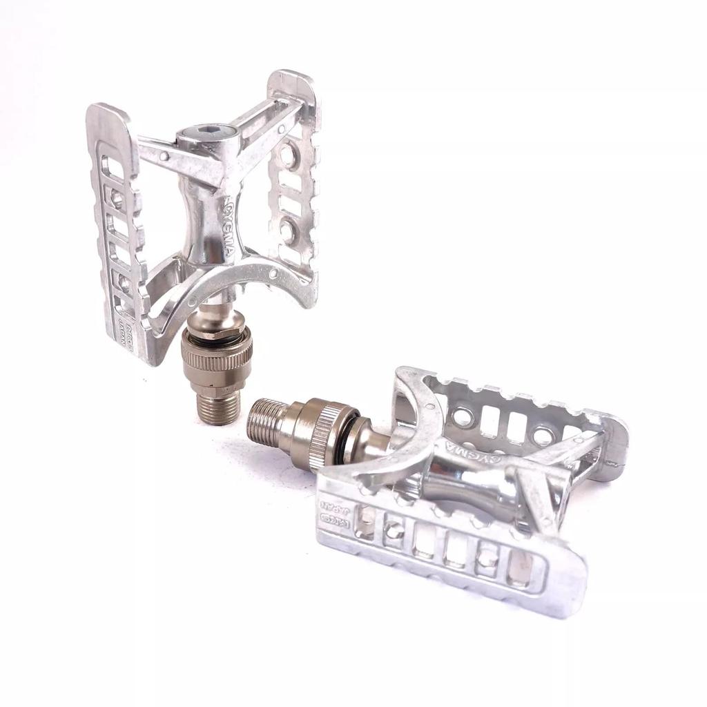 MKS CYGMA Ezy 528-00251 Bicycle Pedals, Silver