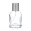 High-End 50ml Transparent Glass Perfume Bottle with Press Spray