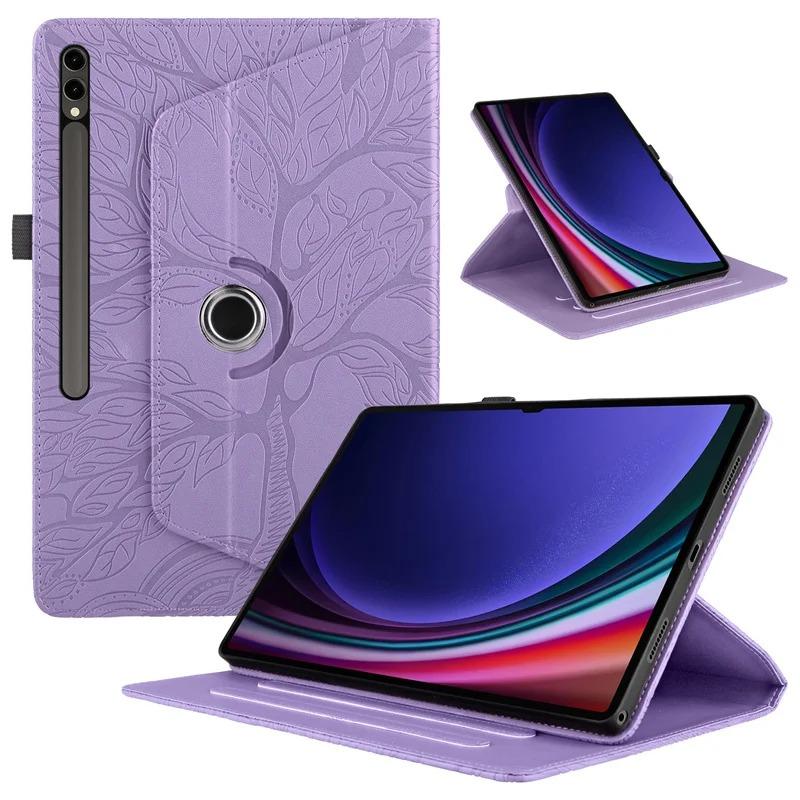 For Samsung Tab S10 Ultra Case 14.6inch 3D Emboss Tree Fold Fashion Funda For Galaxy Tab S8 Ultra S9 Ultra 14.6 Tablet Cover