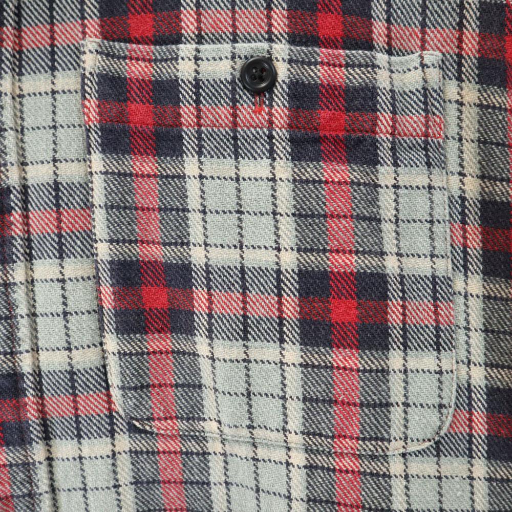RRL 90s Initial Tag Red 3 Stars Old Check Pattern Long Sleeve Flannel Shirt Men's Used