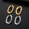 Cazador Geometric Stud Earrings Uneven Oval Earrings Waterproof Stainless Steel Jewelry for Women 2026 Trend Gifts Wholesale