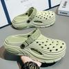 Stylish Mens Sandal Shoes Soft Soled Slide Shoes Mens Garden Platform Sandal Shoes Mens Summertime Sandal Shoes Mens Wading Beach Footwear 48
