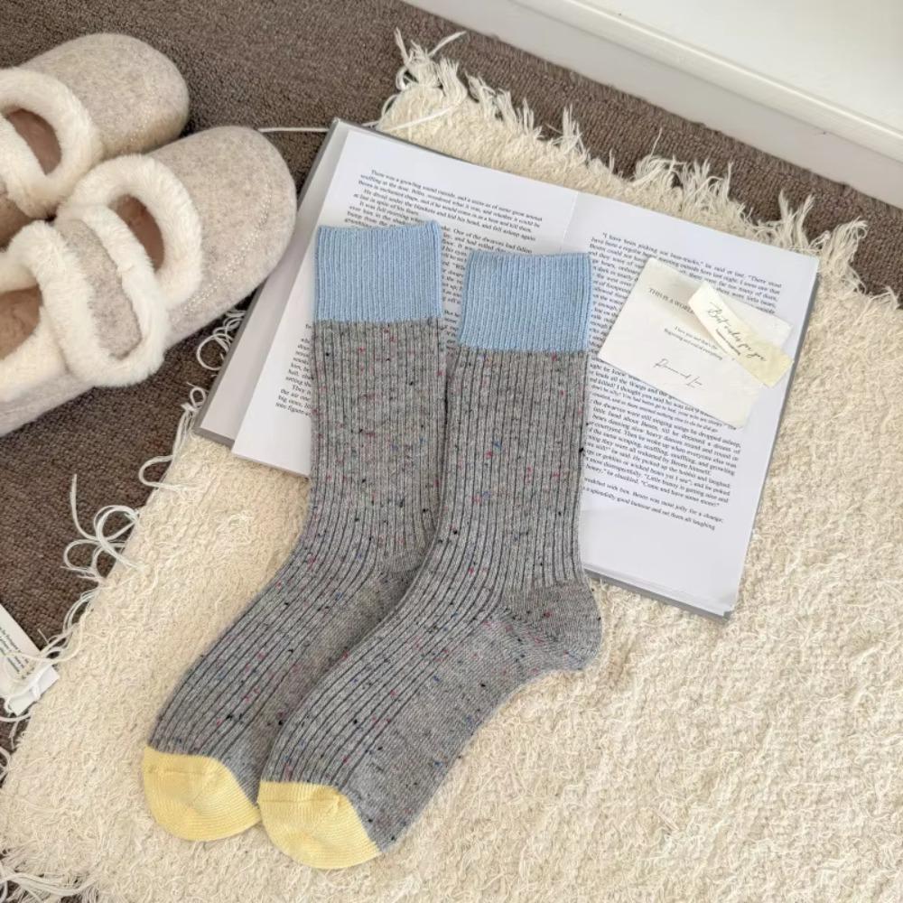 

Cotton Mid Tube Socks Thick Women Stockings New Warm Socks Female сірий