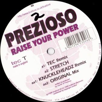 

12-дюймовая пластинка PREZIOSO - Raise Your Power TECT TeC 1998 UK Dance & Electronica Б/У