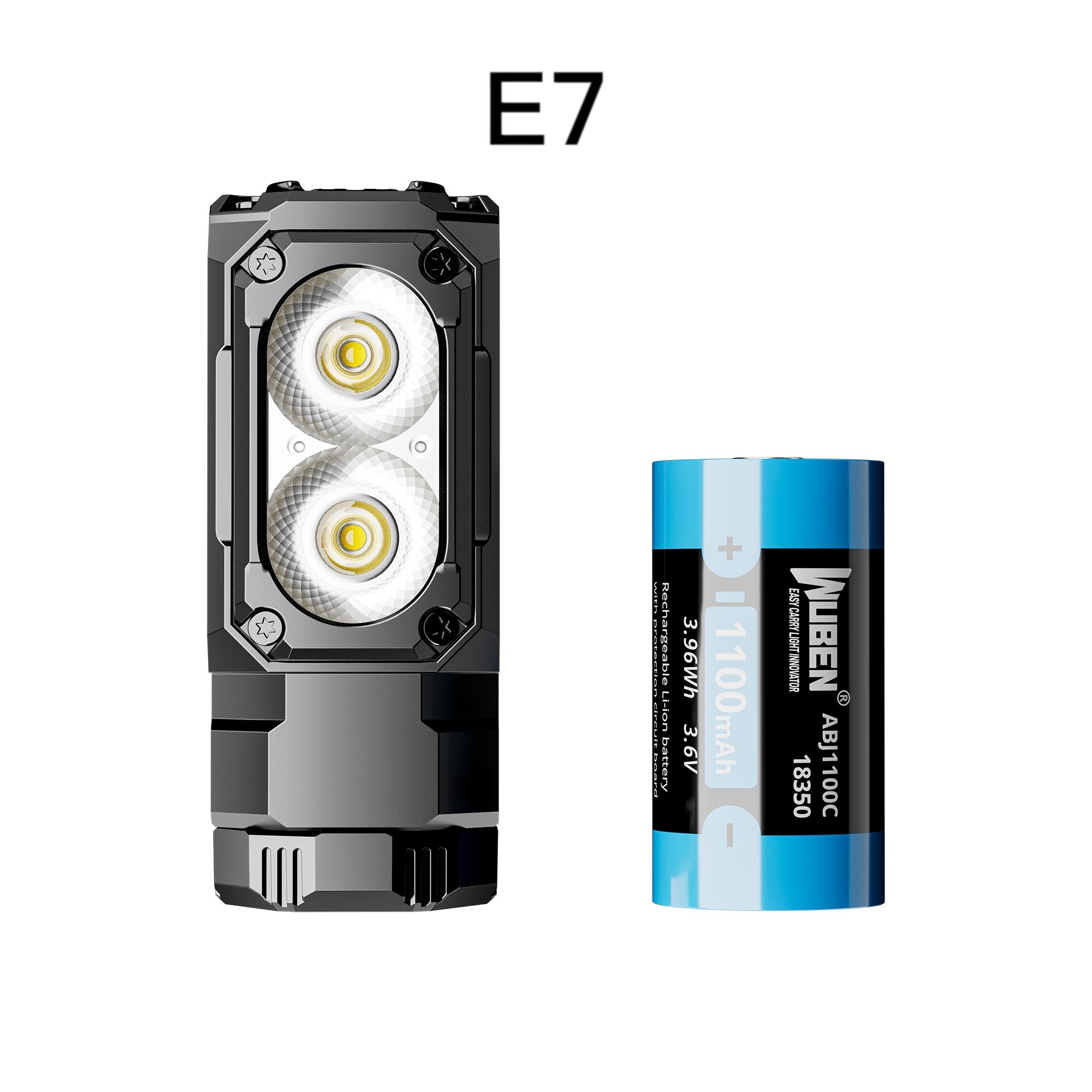 WUBEN E7 1800 lūmenu uzlādējams mini