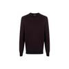 Loose Fit Crew Neck Long Sleeve Ribbed Knit Sweater Men Sweater Dark-Brown 6K1MXP-1MQYZ-F980
