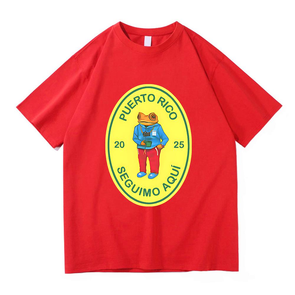 Bad Bunny T Shirt 2025 Fashion Men/Women Vintage Funny Frog Debí Tirar Más Fotos T-Shirt