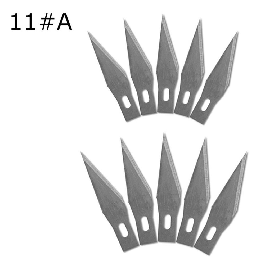 Lama per Intaglio Artigianale Utensili Manuali Fai da Te 10 Pz Acciaio Argentato