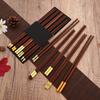 Natural Red Sandalwoo Chopsticks 5/6/8/10 Pairs Reusable Chopsticks Tableware Traditional Retro Handmade Natural Gift