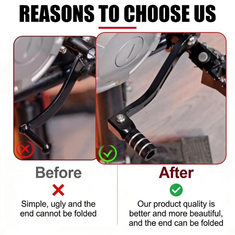 Aluminum Gear Shifting Lever Foot Pedal Motorcycle Shifter Accessory For 250 Enhances Performances And Style