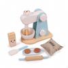 Wooden Toy Mixer Pretend Play with Bowl Tabletop Playset for Kids, Young Children,