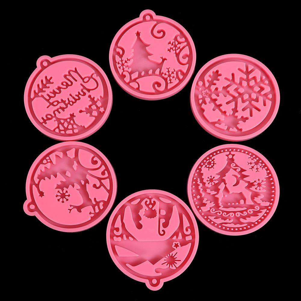 Xmas Ball Cake Tools Clay Mold Jewelry Making Tool Christmas Ball Mold Silicone Moulds Keychain Molds