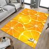 1PC Orange Slices Extra Large Non Slip Floor Carpet, Office, Family, Bedroom, Studio Large Area Rug Indoor Rugs, Vibrant Colors