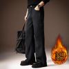 High-end European Cotton Lint Versatile Casual Pants for Men's Autumn and Winter New Loose Straight Wide-leg Thin Drape Overalls for Men